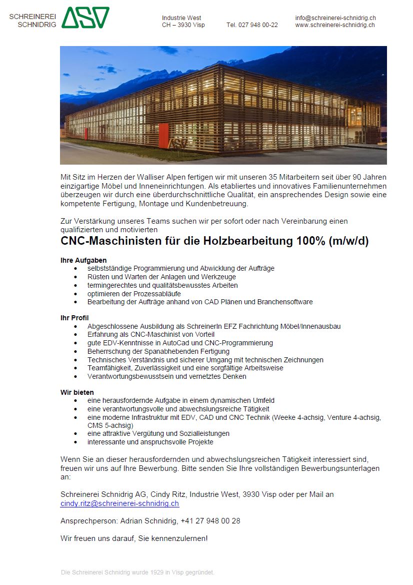 2024 CNC Maschinist A4
